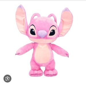 Disney Angel Plush Pink Stitch Lilo & Stitch Stuffed Animal 8” EUC